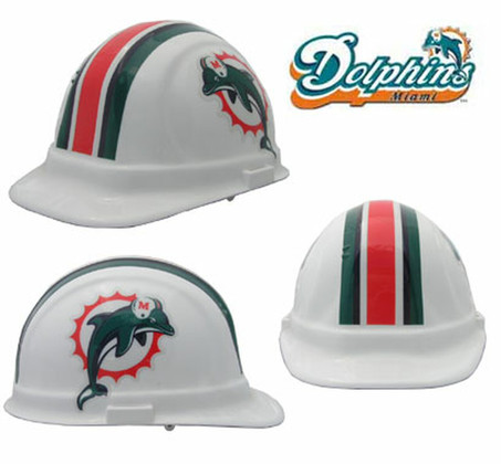 Miami Dolphins full-brim hard hat