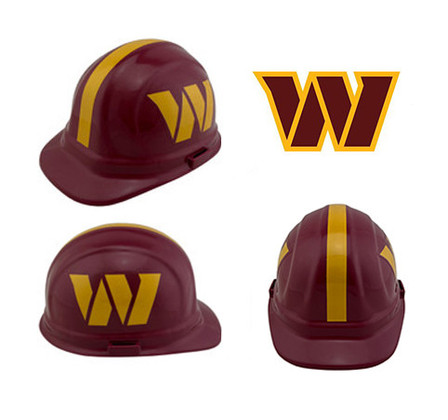 Washington Commanders full-brim hard hat