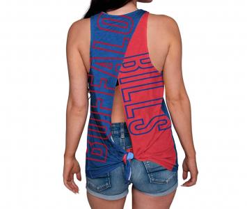 Women's Sleeveless Fashion Top Buffalo Bills